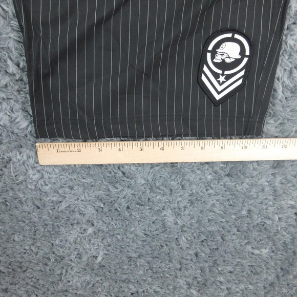 Metal Mulisha Shorts Mens 32 Crooked 2 Pinstripe Hybrid Boardshorts 34x11* NWT - Picture 8 of 14